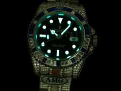 Best Fake Rolex Submariner Iced Out 126710BLNR Black Dial