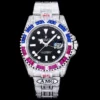 Rolex Super Clone Submariner Iced Out 126710BLRO Black Dial