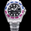 Fake Rolex Submariner Iced Out 126710BLRO Black Dial