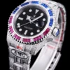 Rolex Replica Submariner Iced Out 126710BLRO Black Dial