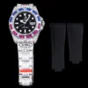 Super Clone Rolex Submariner Iced Out 126710BLRO Black Dial