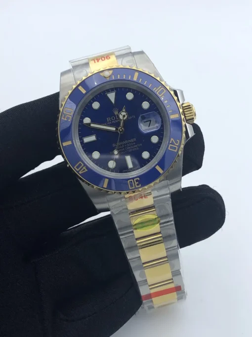 Fake Rolex Submariner SUB 116610 40mm Gold Series Blue Dial