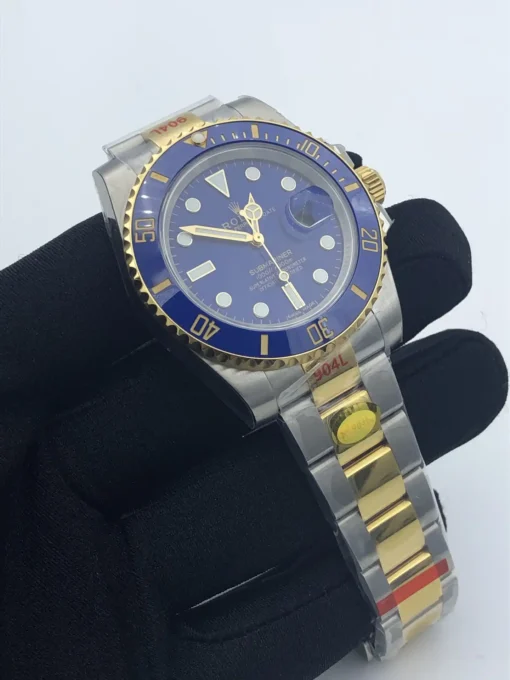 Super Clone Rolex Submariner SUB 116610 40mm Gold Series Blue Dial