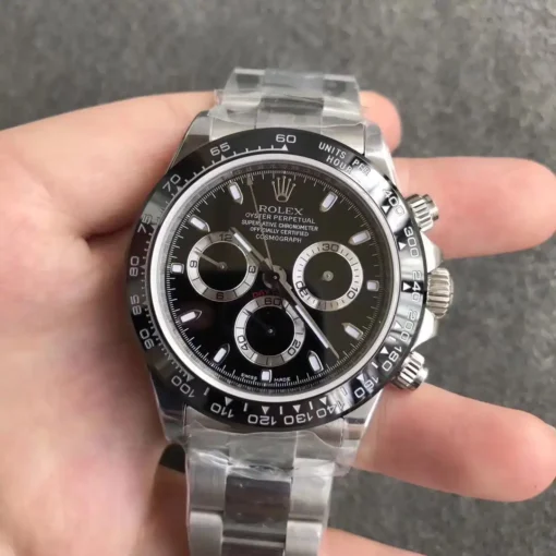 Rolex Super Clone Super Universe Chronograph Daytona 116500 Black Dial