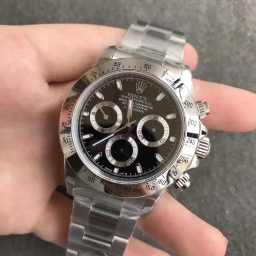 Fake Rolex Super Universe Chronograph Daytona 116500 Dial Black