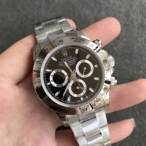 Rolex Replica Super Universe Chronograph Daytona 116500 Dial Black