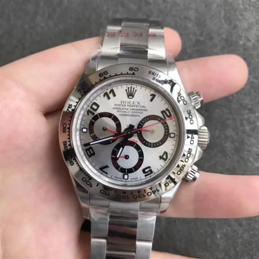 Rolex Super Clone Super Universe Chronograph Daytona 116500 Dial Silver