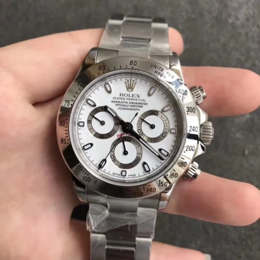 Rolex Super Clone Super Universe Chronograph Daytona 116500 Dial White