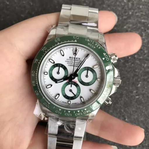 Rolex Super Clone Super Universe Chronograph Daytona 116500 Green Bezel