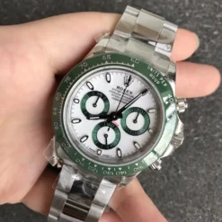 Fake Rolex Super Universe Chronograph Daytona 116500 Green Bezel