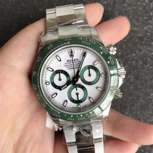 Rolex Replica Super Universe Chronograph Daytona 116500 Green Bezel