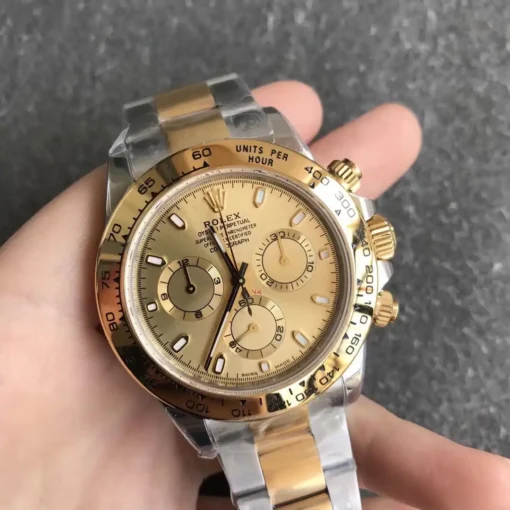 Rolex Replica Super Universe Chronograph Daytona 116503 Gold Dial
