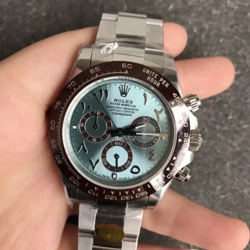 Rolex Super Clone Super Universe Chronograph Daytona 116506 Ice Blue Arabic Dial