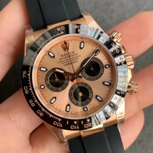 Fake Rolex Super Universe Chronograph Daytona 116515 Rose Gold Dial