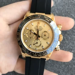 Rolex Super Clone Super Universe Chronograph Daytona 116518 Gold Dial