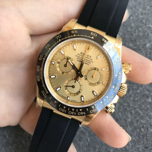Fake Rolex Super Universe Chronograph Daytona 116518 Gold Dial