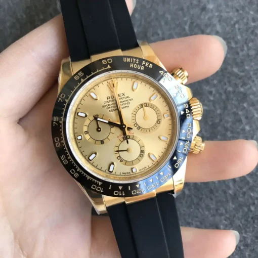 Rolex Replica Super Universe Chronograph Daytona 116518 Gold Dial