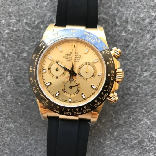 Best Replica Rolex Super Universe Chronograph Daytona 116518 Gold Dial