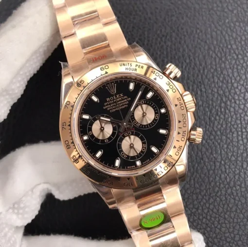 Fake Rolex Super Universe Chronograph Daytona m116505 Black Dial