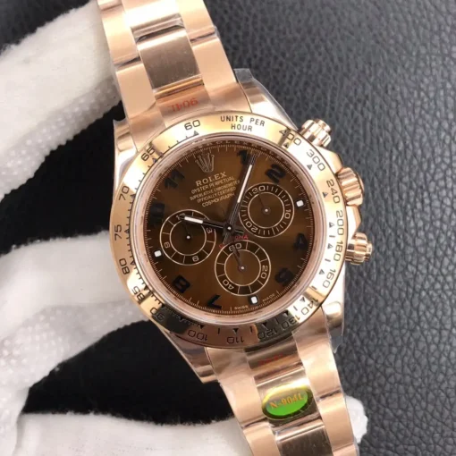 Fake Rolex Super Universe Chronograph Daytona m116505 Coffee Dial