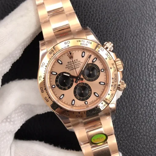 Fake Rolex Super Universe Chronograph Daytona m116505 Rose Gold Dial