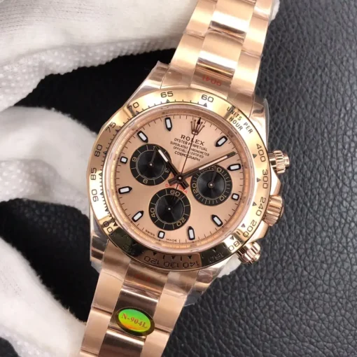 Rolex Replica Super Universe Chronograph Daytona m116505 Rose Gold Dial