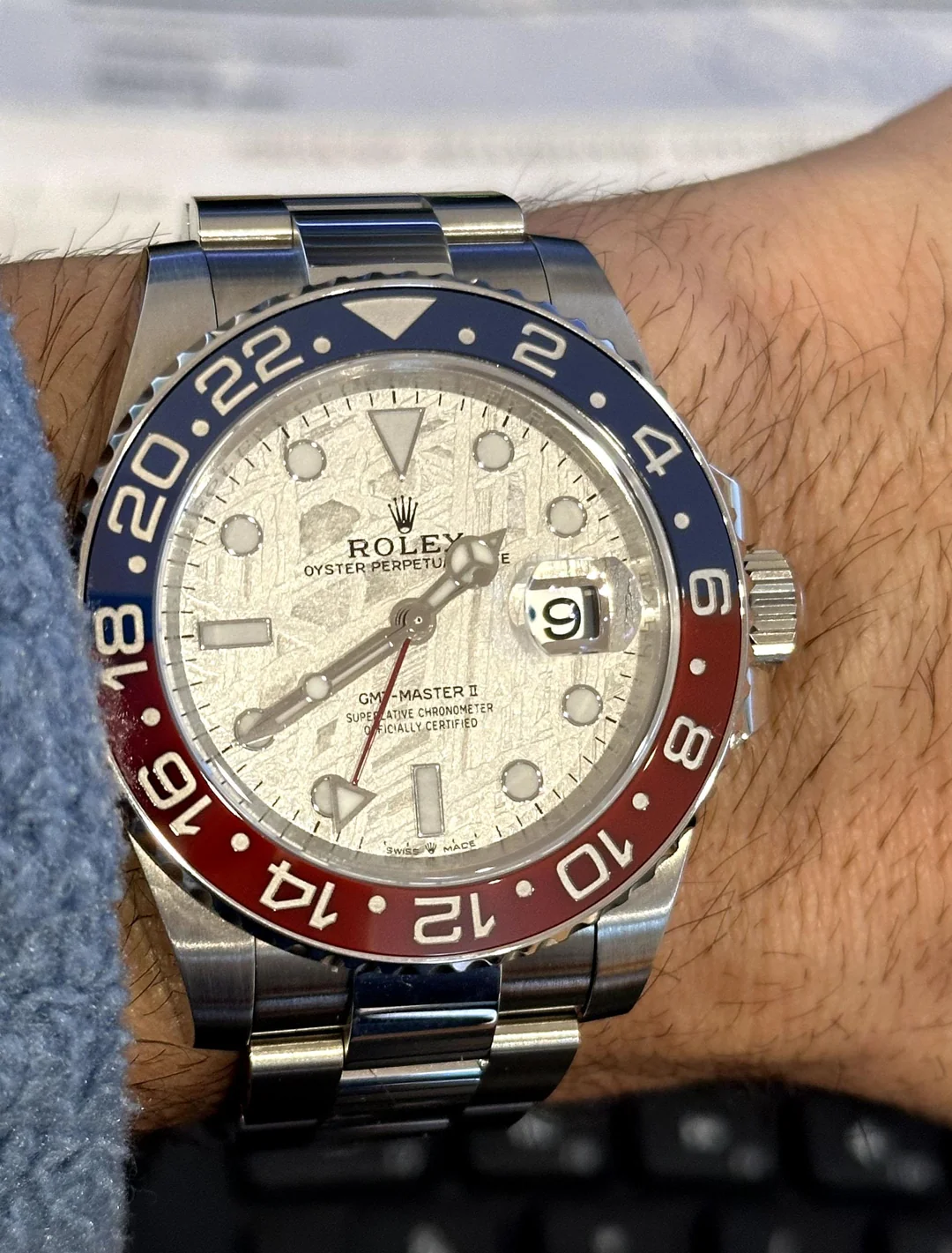 GMT-Master II Meteorite Dial 126719BLRO “Superman” Oyster photo review