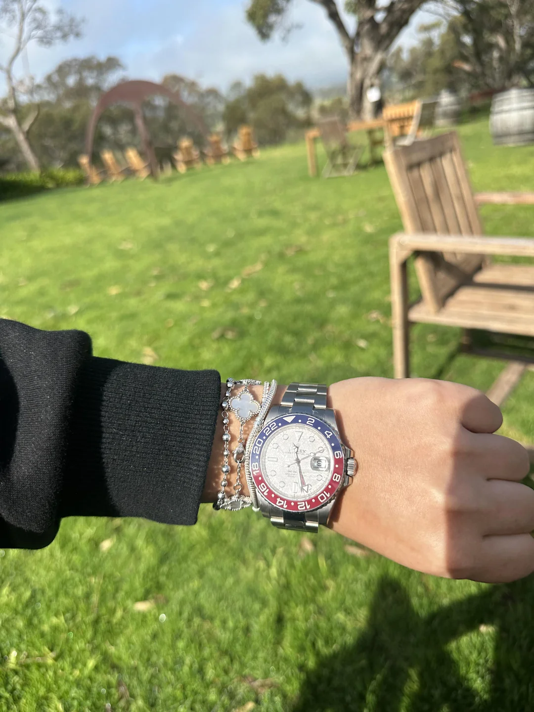 Replica GMT-Master II Meteorite Dial 126719BLRO “Superman” Oyster photo review