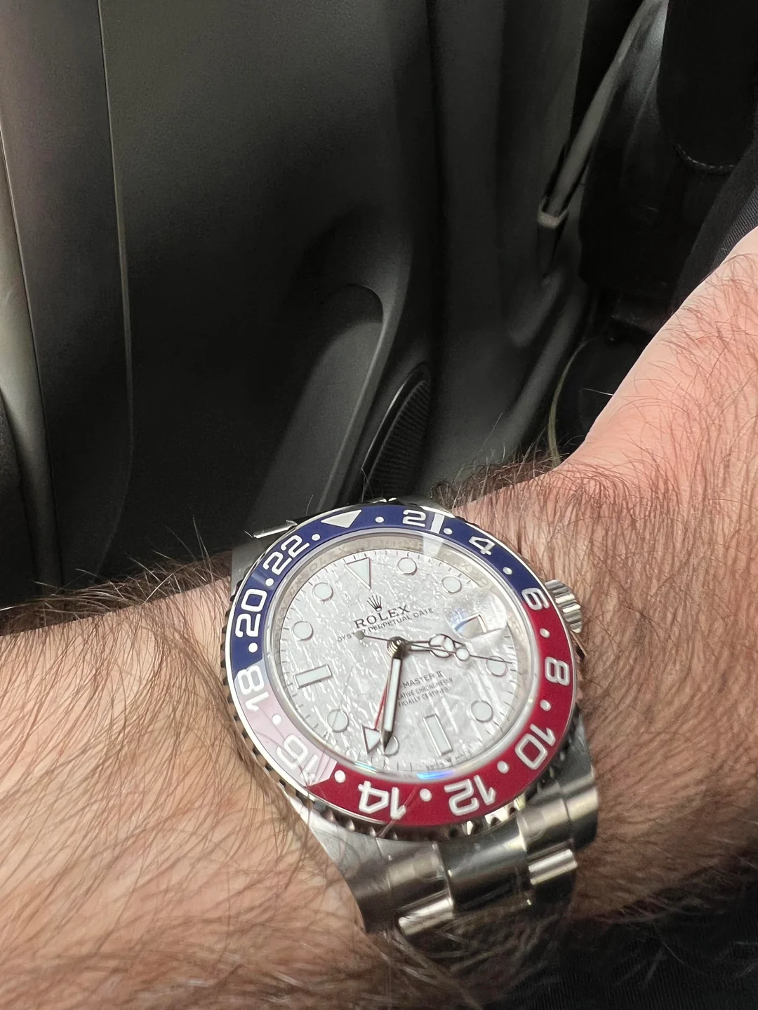 Replica GMT-Master II Meteorite Dial 126719BLRO “Superman” Oyster photo review
