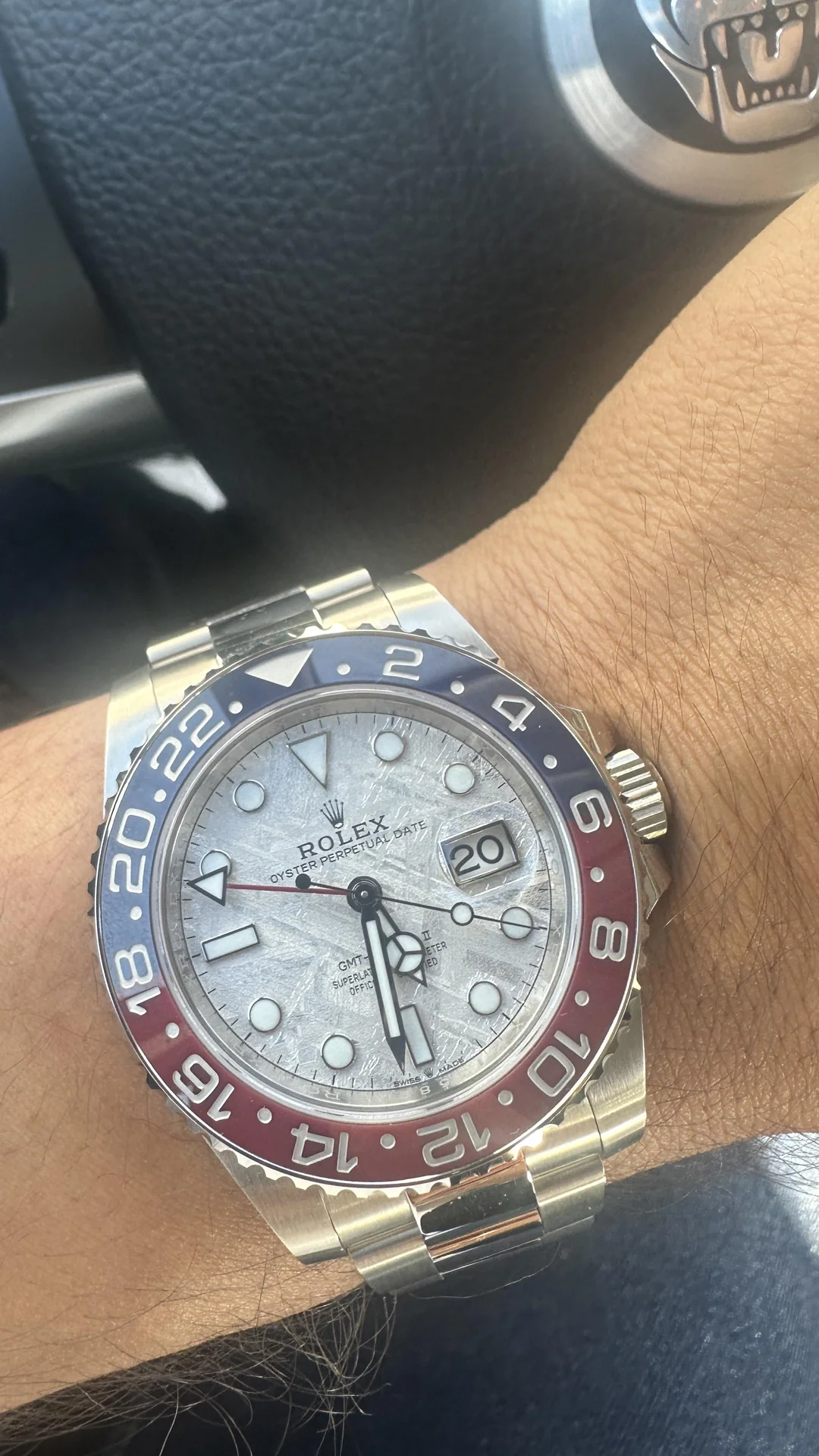 Replica GMT-Master II Meteorite Dial 126719BLRO “Superman” Oyster photo review