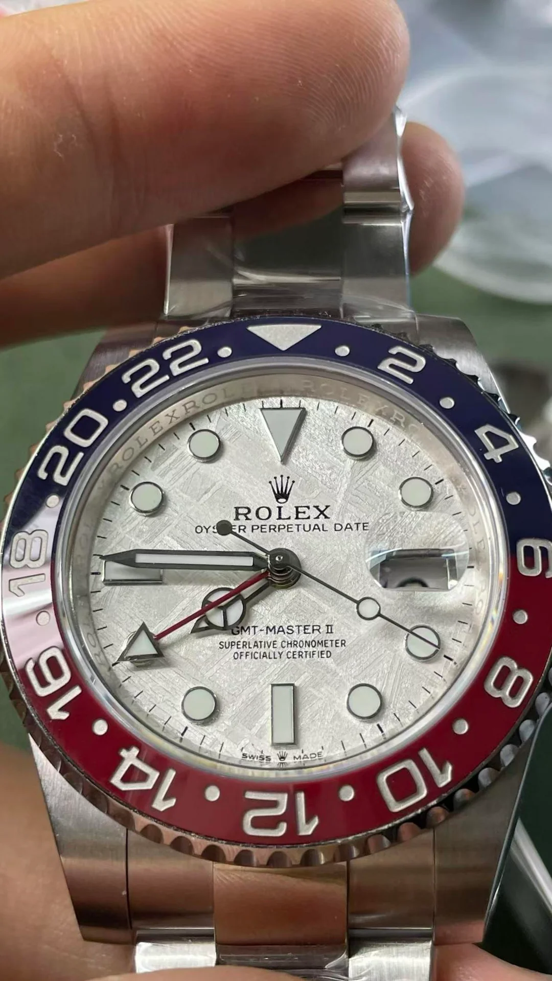 GMT-Master II Meteorite Dial 126719BLRO “Superman” Oyster photo review