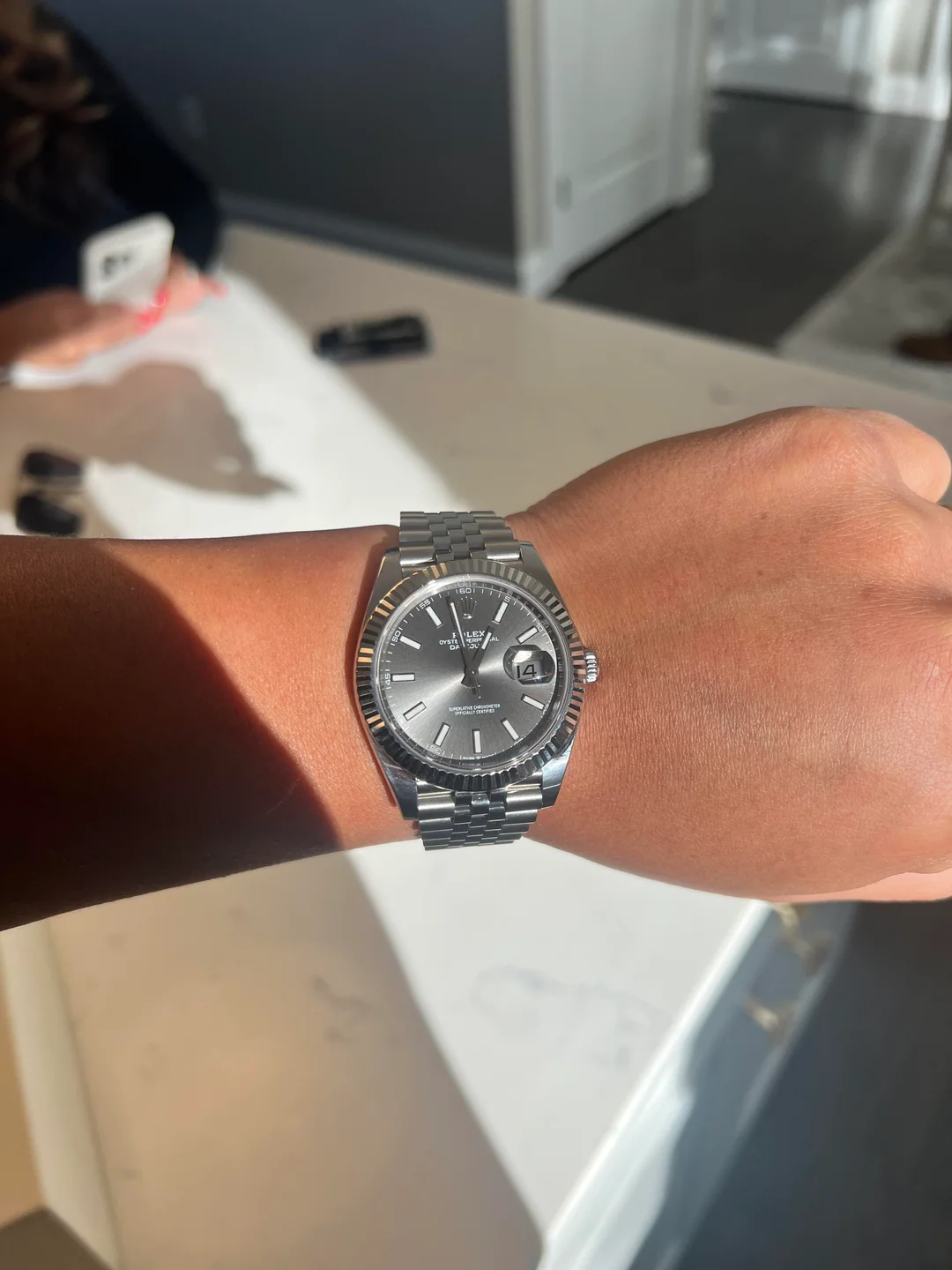 Replica Datejust 41 mm Rhodium Dial 126334 Jubilee photo review