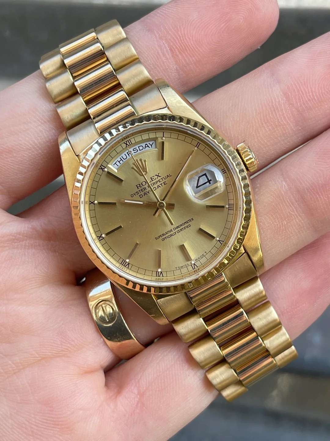 Day-Date II 40mm Champagne Dial 228238 photo review