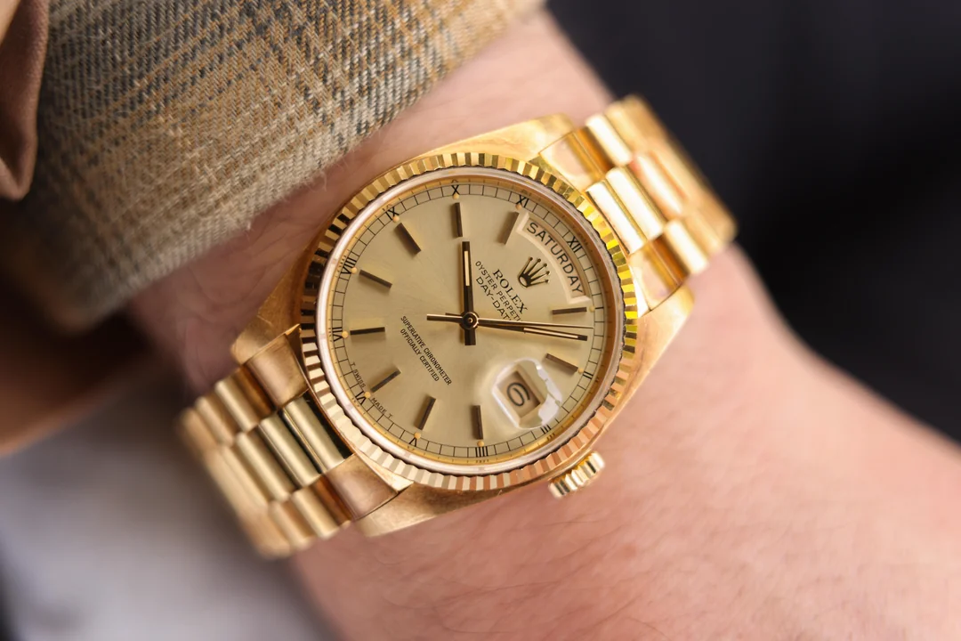 Replica Day-Date II 40mm Champagne Dial 228238 photo review