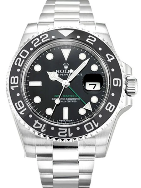 Superclone Rolex GMT Master II 40mm Black Dial 116710