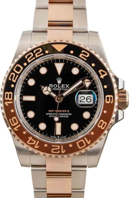 Superclone Rolex GMT Master II 40mm Black Dial 126711CHNR Root Beer