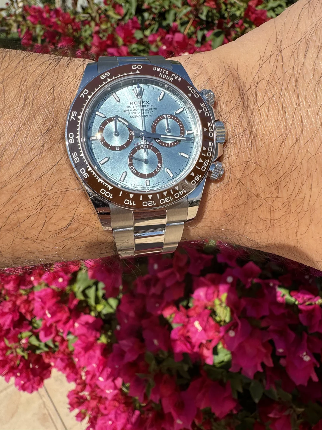 Daytona 40 mm Ice blue Dial 116506 “Platona” photo review
