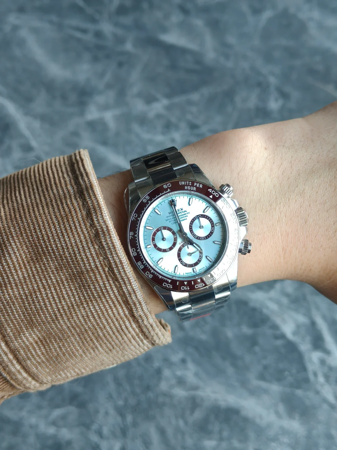 Daytona 40 mm Ice blue Dial 116506 “Platona” photo review