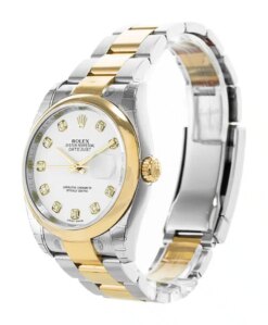 Replica Rolex Datejust 116203 36mm White Dial Face Detail