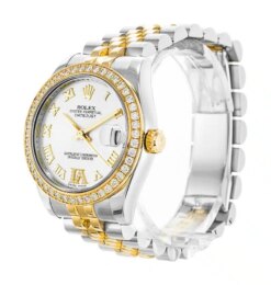 Replica Rolex Datejust 178383 31mm White Dial Face Detail
