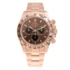 Replica Rolex Daytona 40 mm 126505 Bright Chocolate Dial Close-Up Focus