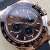Replica Rolex Daytona 40 mm 126515LN Bright Chocolate Dial Close-Up Focus