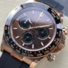 Replica Rolex Daytona 40 mm 126515LN Bright Chocolate Dial Lug Shot