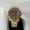 Replica Rolex GMT-Master II 40 mm 126718GRNR Tiger Iron Dial Face Detail