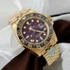 Replica Rolex GMT-Master II 40 mm 126718GRNR Tiger Iron Dial Close-Up Focus