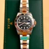 Replica Rolex GMT-Master II 40mm Black Dial 126711CHNR Root Beer Close-Up Focus