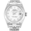 Replica Rolex Lady-Datejust 79174 26mm White Mother of Pearl Dial Face Detail