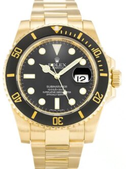 Replica Rolex Submariner 116618LN 40mm Black Dial Face Detail