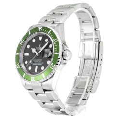 Replica Rolex Submariner 16610LV 40mm Black Dial  “Kermit” Face Detail
