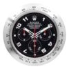 Replica Rolex WALL CLOCK – DAYTONA BLACK/SILVER Face Detail
